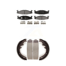 Charger l&#39;image dans la galerie, Front Rear Ceramic Brake Pads And Drum Shoe Kit For Ford F-150 Bronco E-150 Club