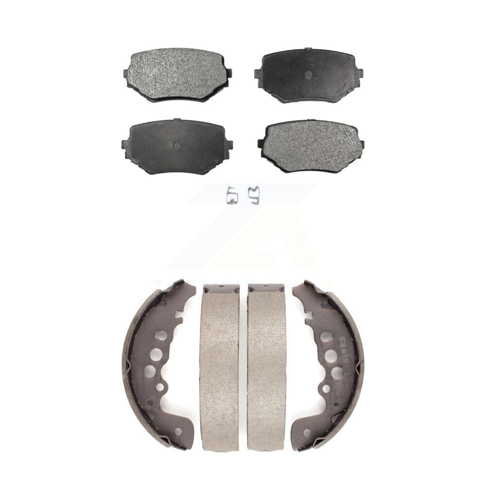 Front Rear Ceramic Brake Pads And Drum Shoes Kit For Suzuki Grand Vitara