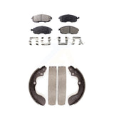 Front Rear Ceramic Brake Pads And Drum Shoes Kit For Suzuki SX4 Crossover