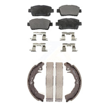 Charger l&#39;image dans la galerie, Front Rear Ceramic Brake Pads And Drum Shoes Kit For 2001-2005 Toyota Echo