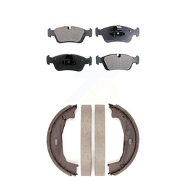 Front Rear Ceramic Brake Pads & Parking Shoe Kit For BMW 325i 325Ci Z4 323i