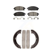 Charger l&#39;image dans la galerie, Front Rear Ceramic Brake Pads &amp; Parking Shoe Kit For 2004 Nissan Pathfinder