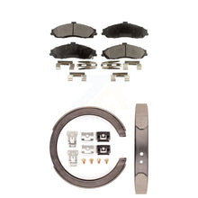 Charger l&#39;image dans la galerie, Front Rear Ceramic Brake Pads &amp; Parking Shoe Kit For Chevrolet Corvette XLR