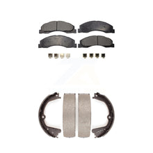 Charger l&#39;image dans la galerie, Front Rear Ceramic Brake Pads &amp; Parking Shoes Kit For Ford E-350 Super Duty