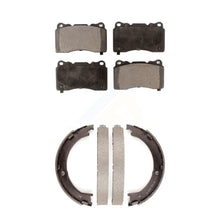 Charger l&#39;image dans la galerie, Front Rear Ceramic Brake Pads And Parking Shoes Kit For Cadillac XTS