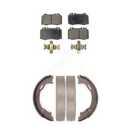 Front Rear Ceramic Brake Pads Parking Shoe Kit For Mercedes-Benz ML500 ML55