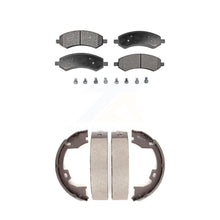 Load image into Gallery viewer, Front Rear Ceramic Brake Pads And Parking Shoes Kit For Dodge Ram 1500