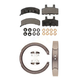 Front Rear Ceramic Brake Pads And Parking Shoes Kit For Chevrolet Tahoe GMC