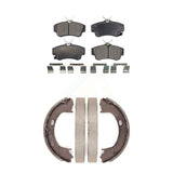 Front Rear Ceramic Brake Pads Parking Shoe Kit For Chrysler PT Cruiser Neon