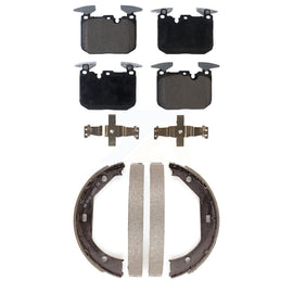 Front Rear Ceramic Brake Pads Parking Shoes Kit For BMW 428i 330i xDrive M4