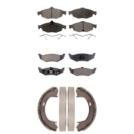 Front Rear Ceramic Brake Pads And Parking Shoes Kit For Chrysler Sebring Dodge
