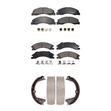 Charger l&#39;image dans la galerie, Front Rear Ceramic Brake Pads &amp; Parking Shoe Kit For Ford E-350 Super Duty E-250