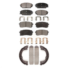 Charger l&#39;image dans la galerie, Front Rear Ceramic Brake Pads &amp; Parking Shoes Kit For 2007-2012 Hyundai Veracruz