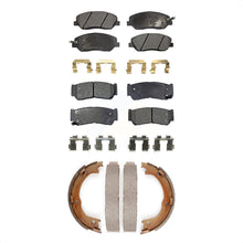 Charger l&#39;image dans la galerie, Front Rear Ceramic Brake Pads &amp; Parking Shoes Kit For 2007-2009 Hyundai Santa Fe