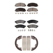 Charger l&#39;image dans la galerie, Front Rear Ceramic Brake Pads &amp; Parking Shoe Kit For Ford F-350 Super Duty F-250