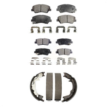 Charger l&#39;image dans la galerie, Front Rear Ceramic Brake Pads And Parking Shoes Kit For 2014-2014 Kia Forte Koup