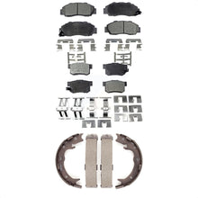 Charger l&#39;image dans la galerie, Front Rear Ceramic Brake Pads And Parking Shoes Kit For 1996-1998 Acura RL