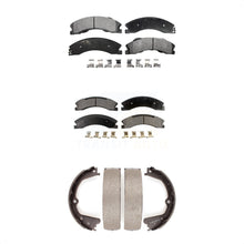 Charger l&#39;image dans la galerie, Front Rear Ceramic Brake Pads Parking Shoe Kit For Nissan NV2500 Titan XD NV3500