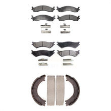 Charger l&#39;image dans la galerie, Front Rear Ceramic Brake Pads &amp; Parking Shoes Kit For Ford E-250 Econoline E-350