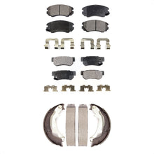 Charger l&#39;image dans la galerie, Front Rear Ceramic Brake Pads And Parking Shoe Kit For Hyundai Sonata Kia Optima