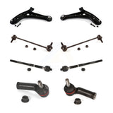 Front Suspension Control Arm And Ball Joint Tie Rod End Link Kit (8Pc) For Ford Fiesta KTR-104565