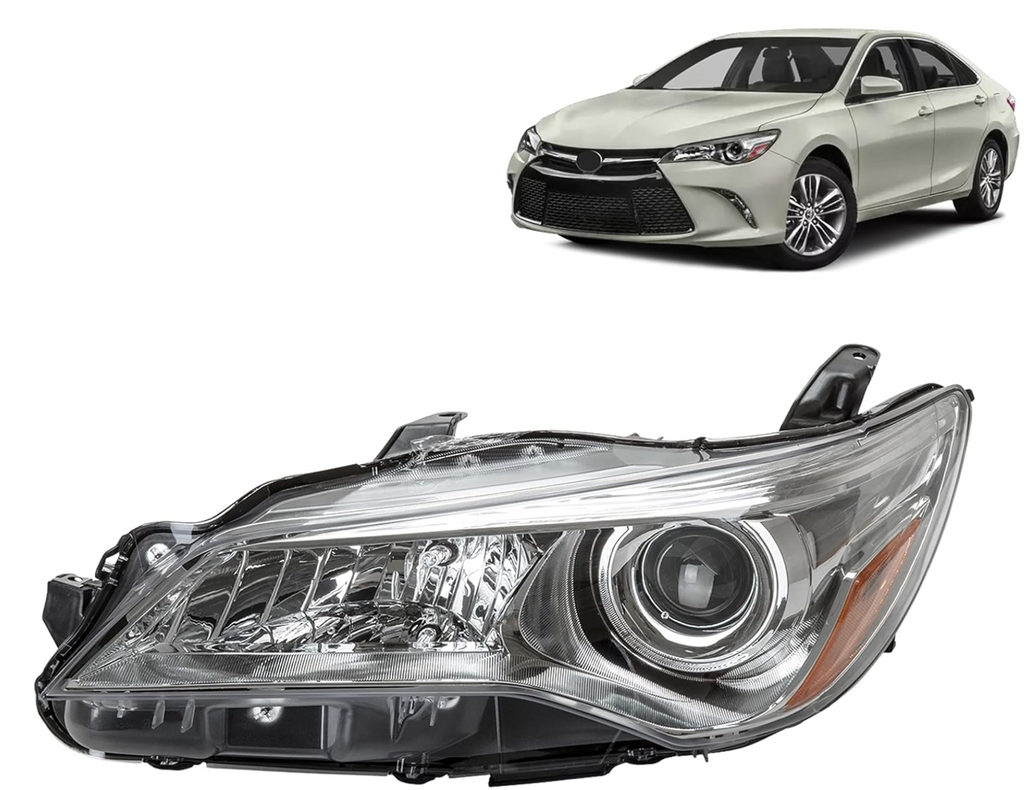 2015, 2015-2017 Toyota Camry, 2016, 2017, 81150-06860/81150-06D90, CAMRY, driver side, halogen, head lamp, TO2502222, TOYOTA