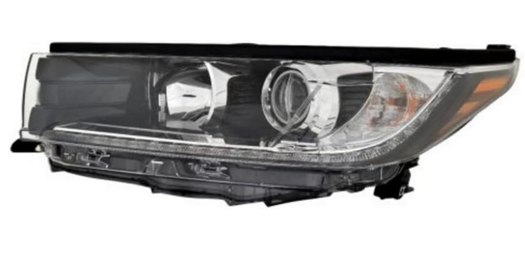 2017, 2017-2019 Toyota Highlander, 2018, 2019, 81150-0E390, driver side, headlamp, HIGHLANDER, TO2502253, TOYOTA