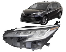 Load image into Gallery viewer, 2021, 2021-2023 Toyota Sienna, 2022, 2023, 81150-08120, driver side, headlight, SIENNA, TO2502307, TOYOTA