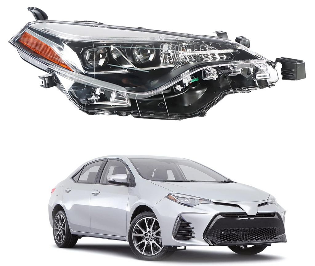 2017, 2017-2019 Toyota Corolla, 2018, 2019, 81110-02M90, Corolla, headlight, passenger side, TO2503250, TOYOTA