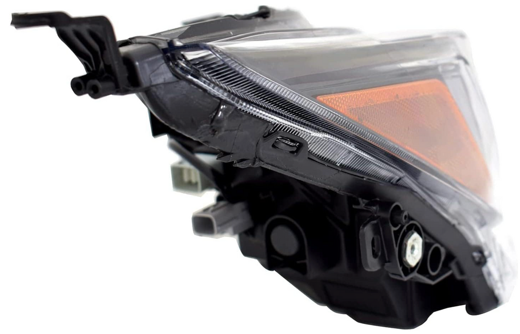 2016-2023 Toyota Tacoma headlamp assembly passenger side halogen with led drl with halogen black & chrome bezel RH