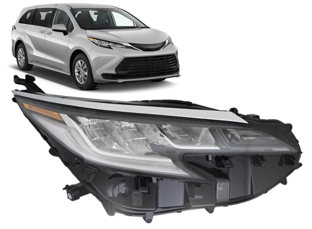 2021, 2021-2023 Toyota Sienna, 2022, 2023, 81110-08100, headlight, passenger side, SIENNA, TO2503306, TOYOTA