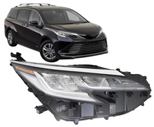 Load image into Gallery viewer, 2021, 2021-2023 Toyota Sienna, 2022, 2023, 81110-08120, day light, headlight, passenger side, SIENNA, TO2503307, TOYOTA