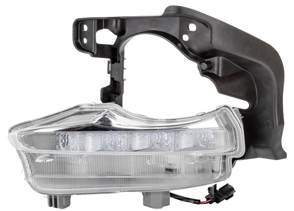 2019-2023 Toyota Tacoma headlamp assembly driver side halogen chrome without led drl with fog lamps LH