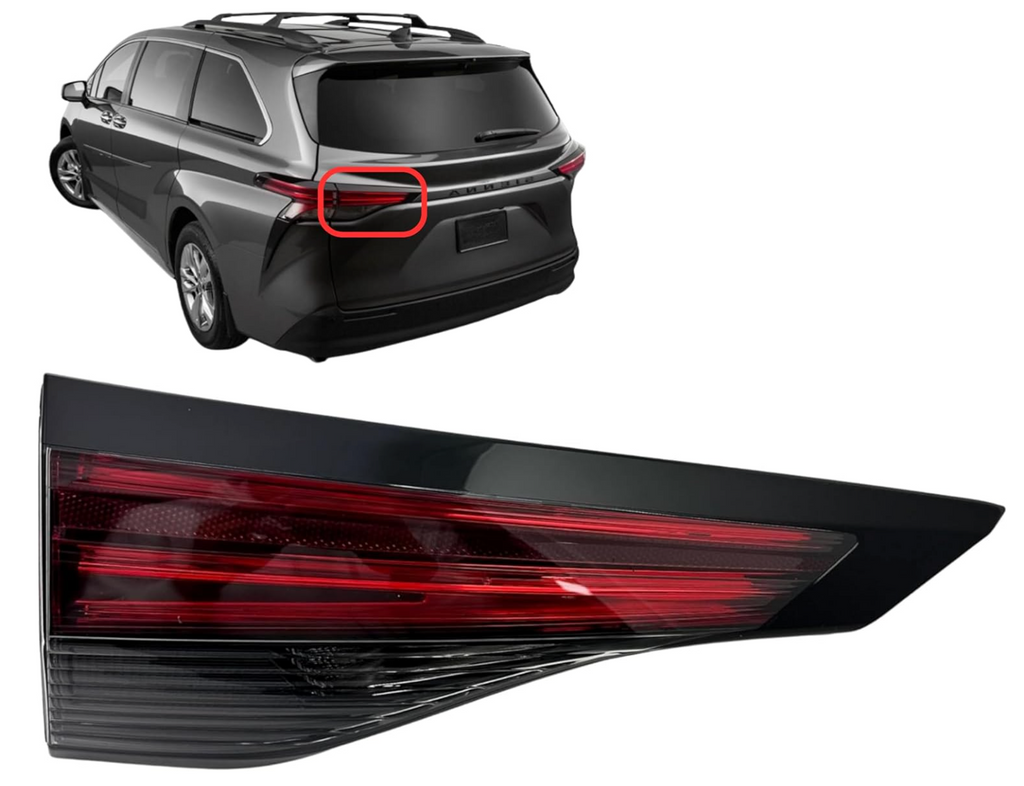 2021, 2021-2023 Toyota Sienna, 2022, 2023, 81590-08070, driver side, SIENNA, tail light, TO2802161, TOYOTA