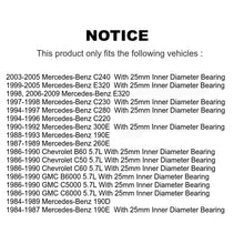Charger l'image dans la galerie, Bearing 70-105CC For Mercedes-Benz E320 C240 190E C230 C220 300E C280 190D 260E Chevrolet C60 GMC