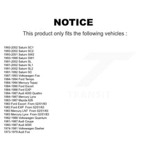 Charger l'image dans la galerie, Front Wheel Bearing 70-510024 For Saturn SL1 SC1 SL2 Ford Tempo SC2 Mercury Topaz SL SW2 SW1 Audi SC