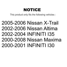 Charger l'image dans la galerie, Front Wheel Bearing 70-510060 For Nissan Altima X-Trail Maxima INFINITI I35 I30