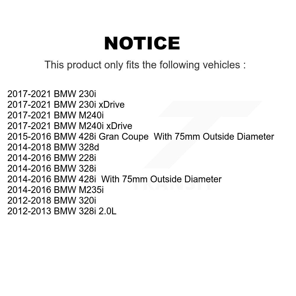 Rear Wheel Bearing 70-510120 For BMW 230i xDrive 328i M240i 320i M235i 228i 428i Gran Coupe 328d