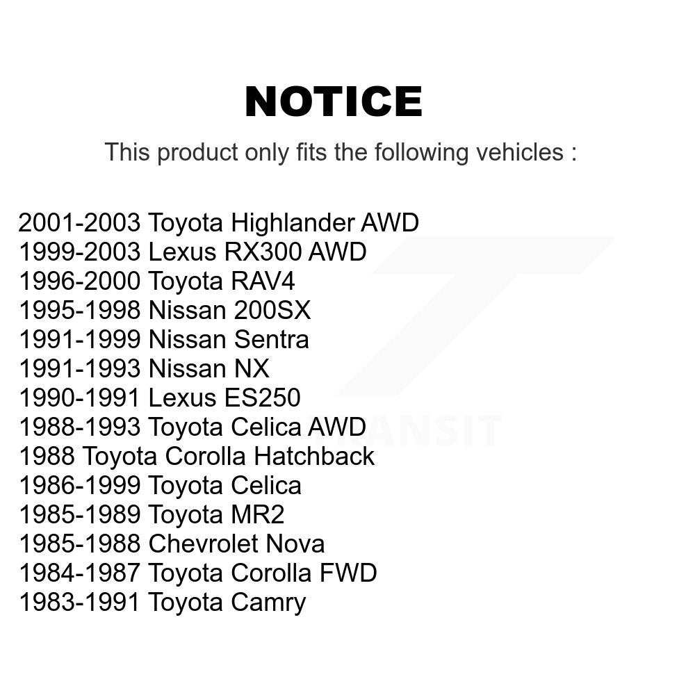 Wheel Bearing 70-514002 For Toyota Highlander RAV4 Lexus RX300 Celica MR2 Camry Corolla Nissan NX