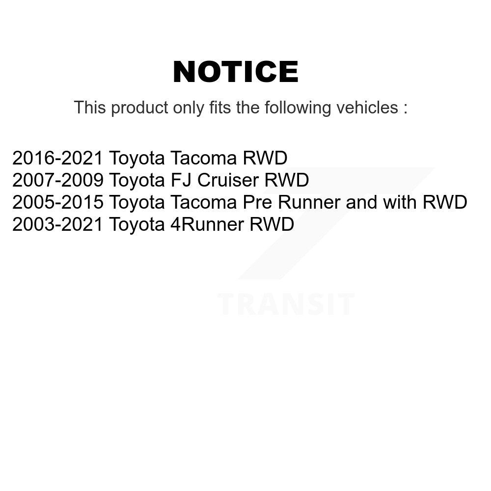 Front Wheel Bearing Hub Assembly For Toyota Tacoma 4Runner FJ Cruiser 70-515203