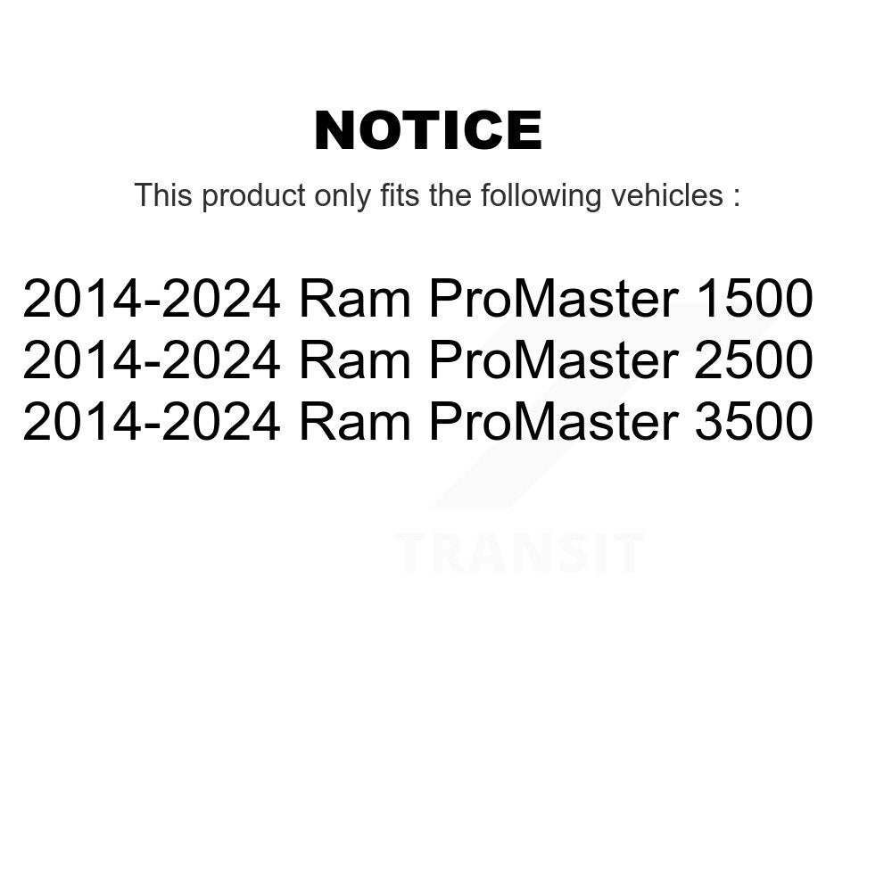 Front Wheel Bearing 70-516016 For 2014-2024 Ram ProMaster 2500 3500 1500