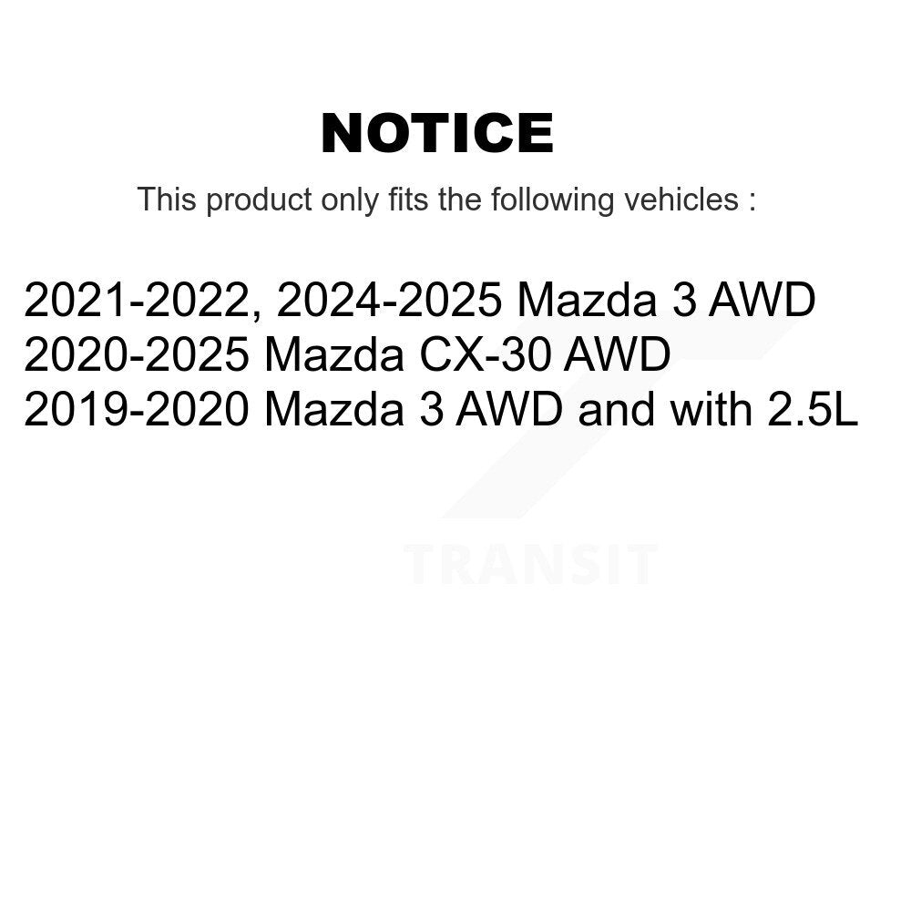 Rear Wheel Bearing Hub Assembly 70-KH8001 For Mazda 3 CX-30
