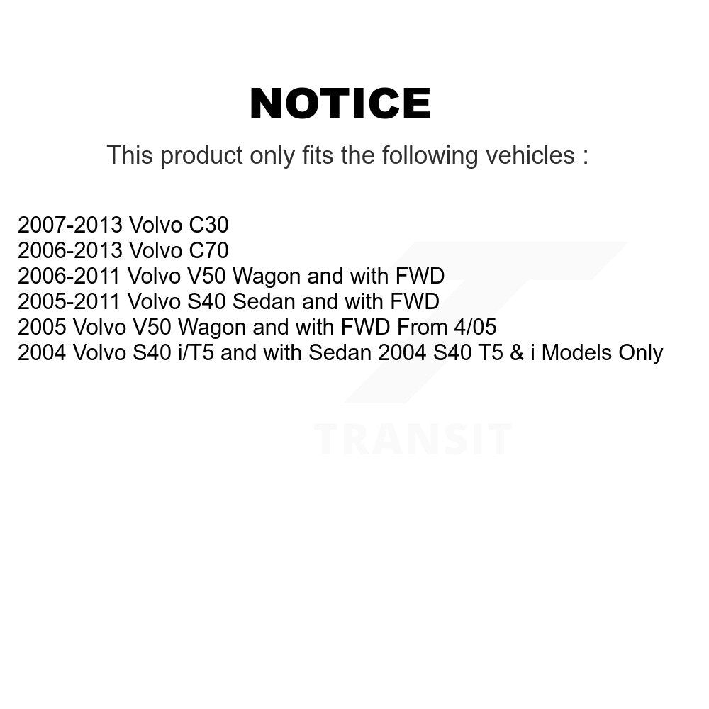 Front Left Suspension Strut Coil Spring Assembly For Volvo S40 C30 V50 C70