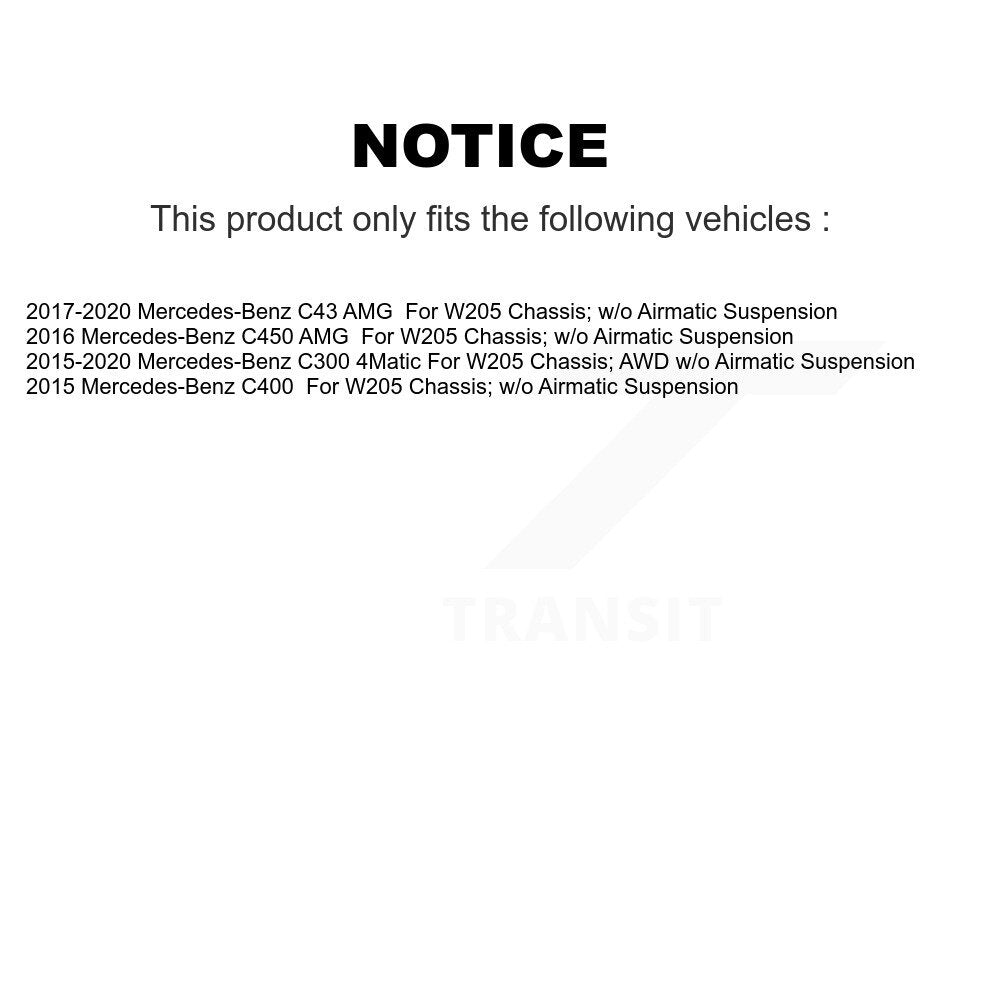 Front Right Suspension Strut Coil Spring Assembly For Mercedes-Benz C300 C43 AMG