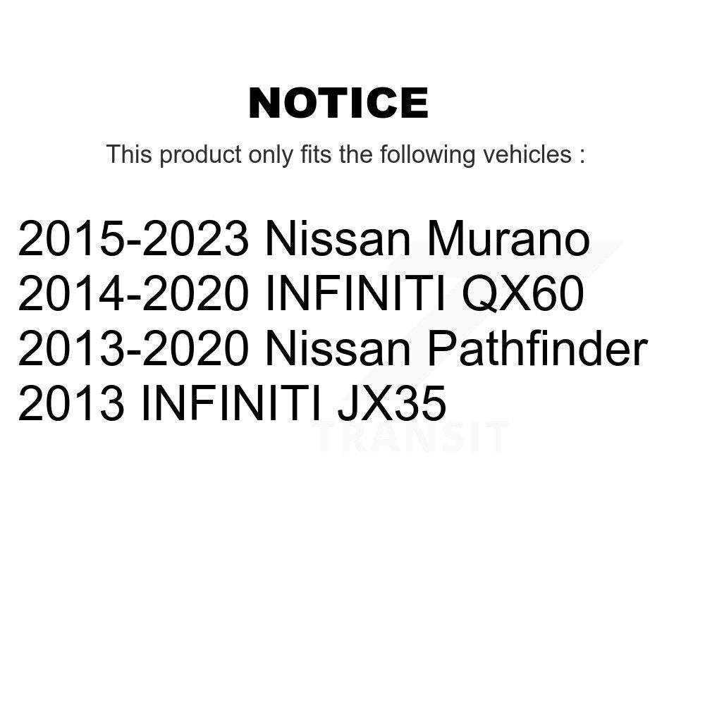 Front Left Suspension Strut Coil Spring Assembly For Nissan Murano Pathfinder
