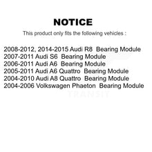 Charger l'image dans la galerie, Front Wheel Bearing Assembly Pair For Audi A6 Quattro A8 R8 Volkswagen Phaeton