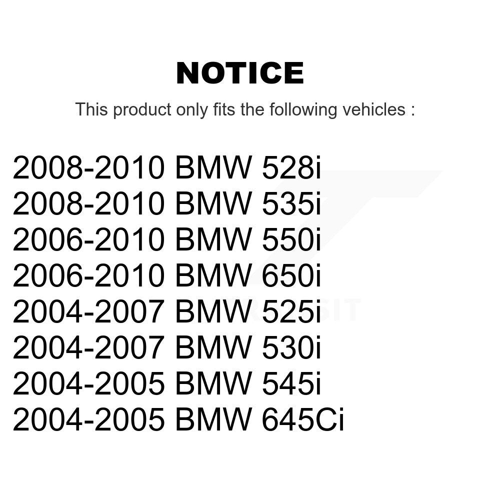 Front Wheel Bearing Hub Assembly Pair For BMW 528i 530i 525i 650i 535i 550i 545i