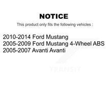 Load image into Gallery viewer, Front Wheel Bearing And Hub Assembly Pair For Ford Mustang Avanti