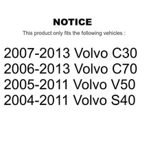 Charger l'image dans la galerie, Front Wheel Bearing And Hub Assembly Pair For Volvo S40 C70 C30 V50