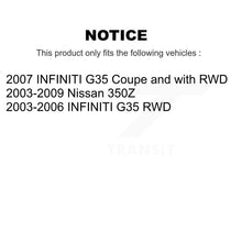Load image into Gallery viewer, Front Wheel Bearing And Hub Assembly Pair For Infiniti G35 Nissan 350Z INFINITI